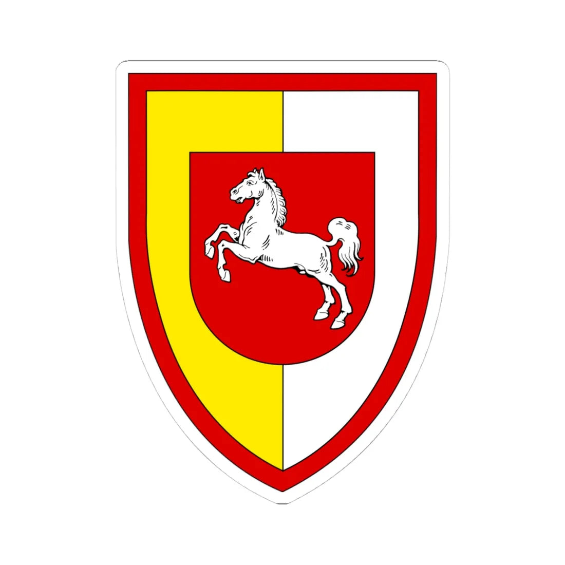Panzerbrigade 2 Bundeswehr (Germany) (Coat of Arms) STICKER Vinyl Kiss-Cut Decal 4 Inch White - The Sticker Space