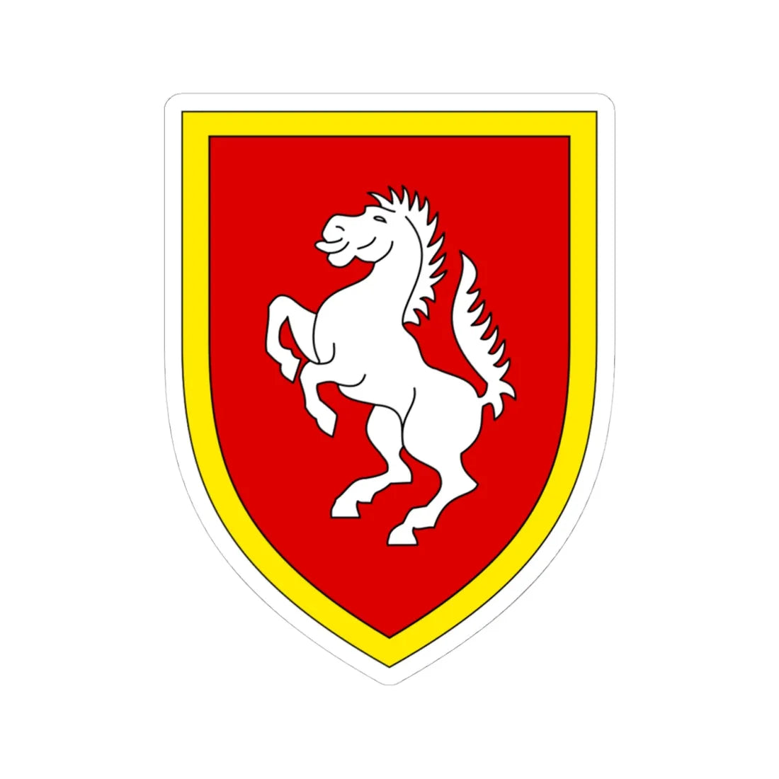 Panzerbrigade 21 Bundeswehr (Germany) (Coat of Arms) STICKER Vinyl Kiss-Cut Decal 4 Inch White - The Sticker Space