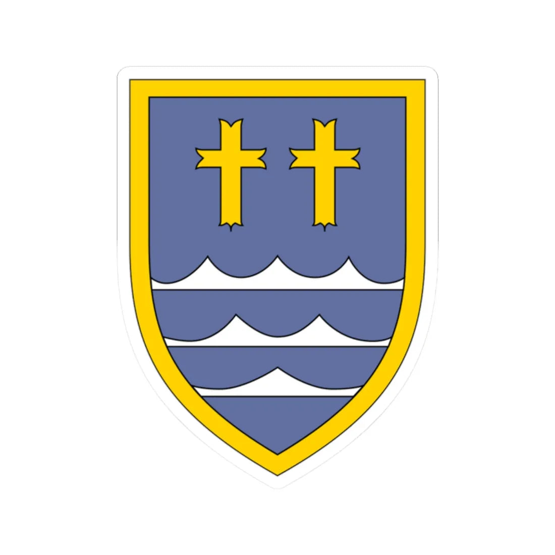 Panzerbrigade 33 Bundeswehr (Germany) (Coat of Arms) STICKER Vinyl Kiss-Cut Decal 2 Inch White - The Sticker Space