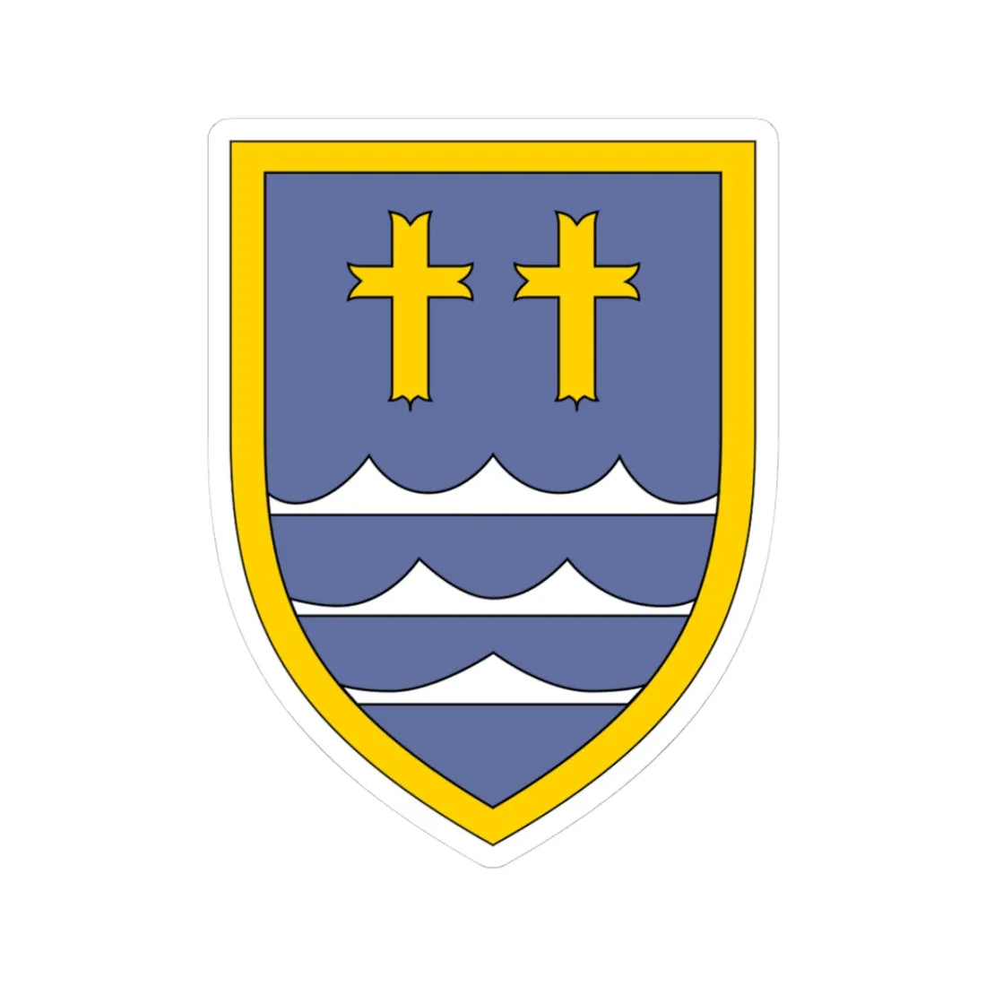 Panzerbrigade 33 Bundeswehr (Germany) (Coat of Arms) STICKER Vinyl Kiss-Cut Decal 3 Inch White - The Sticker Space