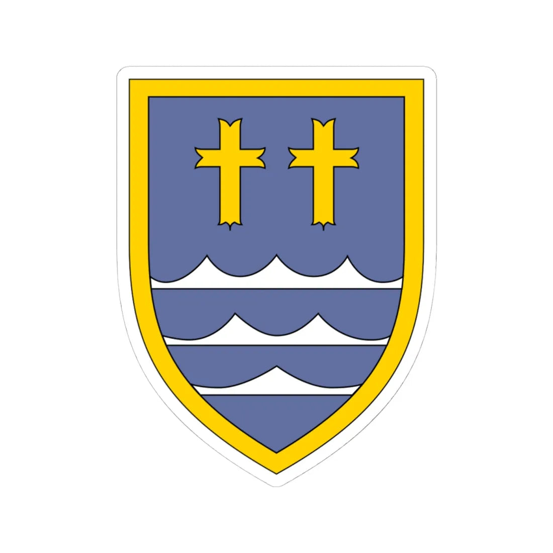 Panzerbrigade 33 Bundeswehr (Germany) (Coat of Arms) STICKER Vinyl Kiss-Cut Decal 4 Inch White - The Sticker Space