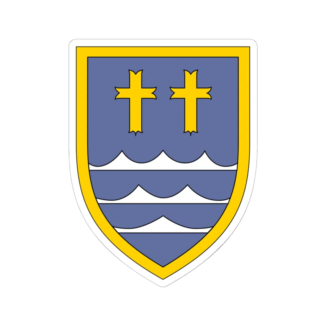 Panzerbrigade 33 Bundeswehr (Germany) (Coat of Arms) STICKER Vinyl Kiss-Cut Decal 6 Inch White - The Sticker Space