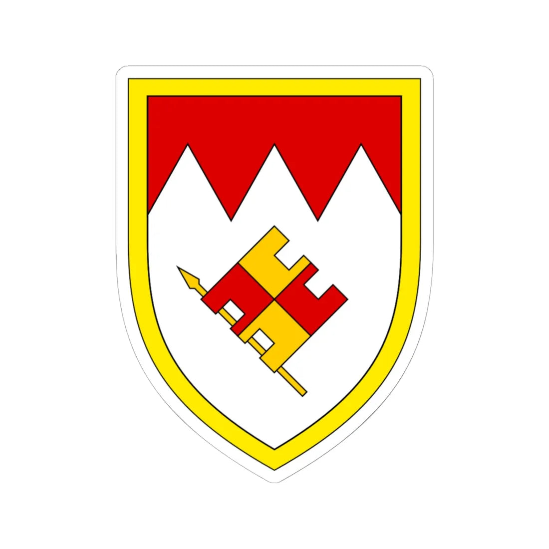 Panzerbrigade 36 Bundeswehr (Germany) (Coat of Arms) STICKER Vinyl Kiss-Cut Decal 6 Inch White - The Sticker Space