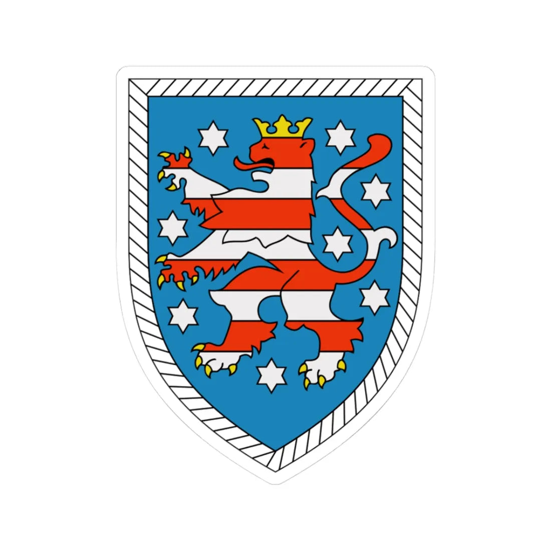 Panzerbrigade 39 Bundeswehr (Germany) (Coat of Arms) STICKER Vinyl Kiss-Cut Decal 3 Inch White - The Sticker Space