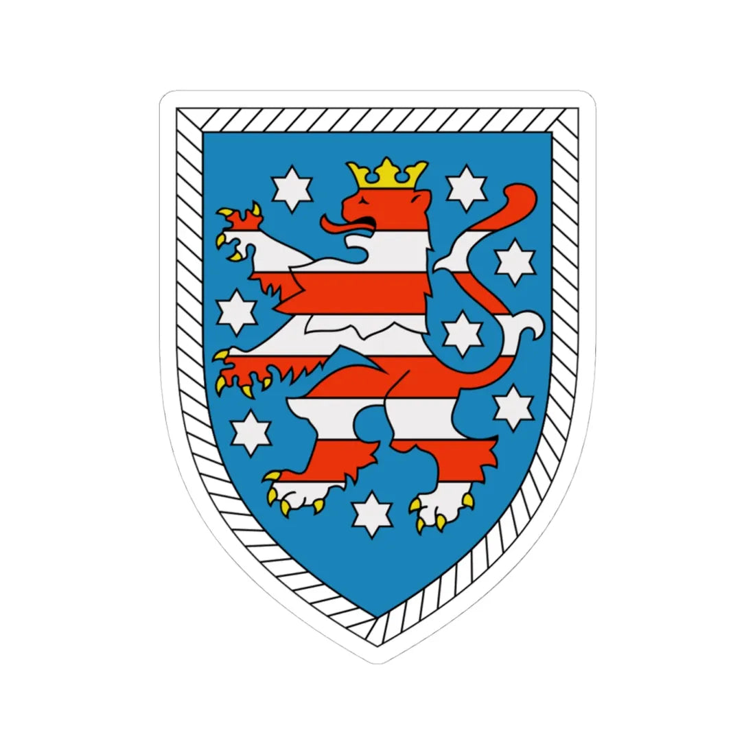 Panzerbrigade 39 Bundeswehr (Germany) (Coat of Arms) STICKER Vinyl Kiss-Cut Decal 4 Inch White - The Sticker Space