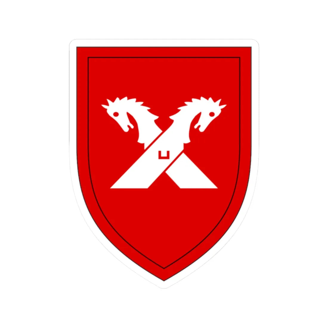 Panzerbrigade 8 Bundeswehr (Germany) (Coat of Arms) STICKER Vinyl Kiss-Cut Decal 2 Inch White - The Sticker Space