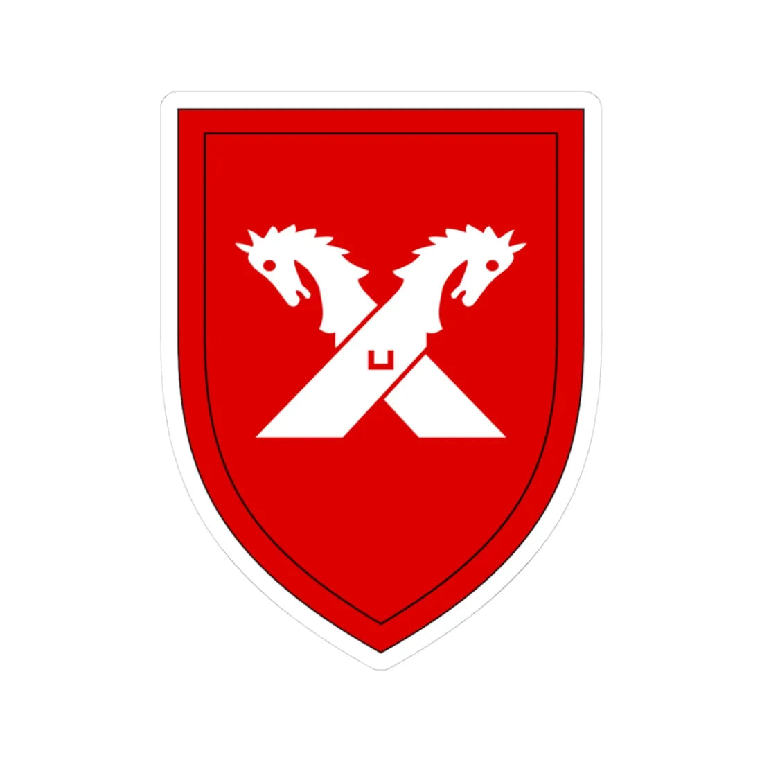 Panzerbrigade 8 Bundeswehr (Germany) (Coat of Arms) STICKER Vinyl Kiss-Cut Decal 3 Inch White - The Sticker Space