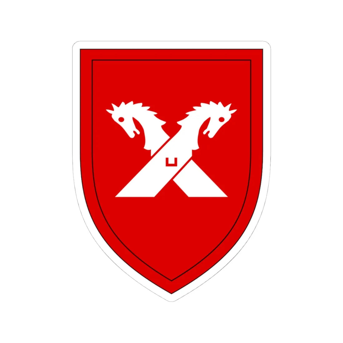 Panzerbrigade 8 Bundeswehr (Germany) (Coat of Arms) STICKER Vinyl Kiss-Cut Decal 4 Inch White - The Sticker Space