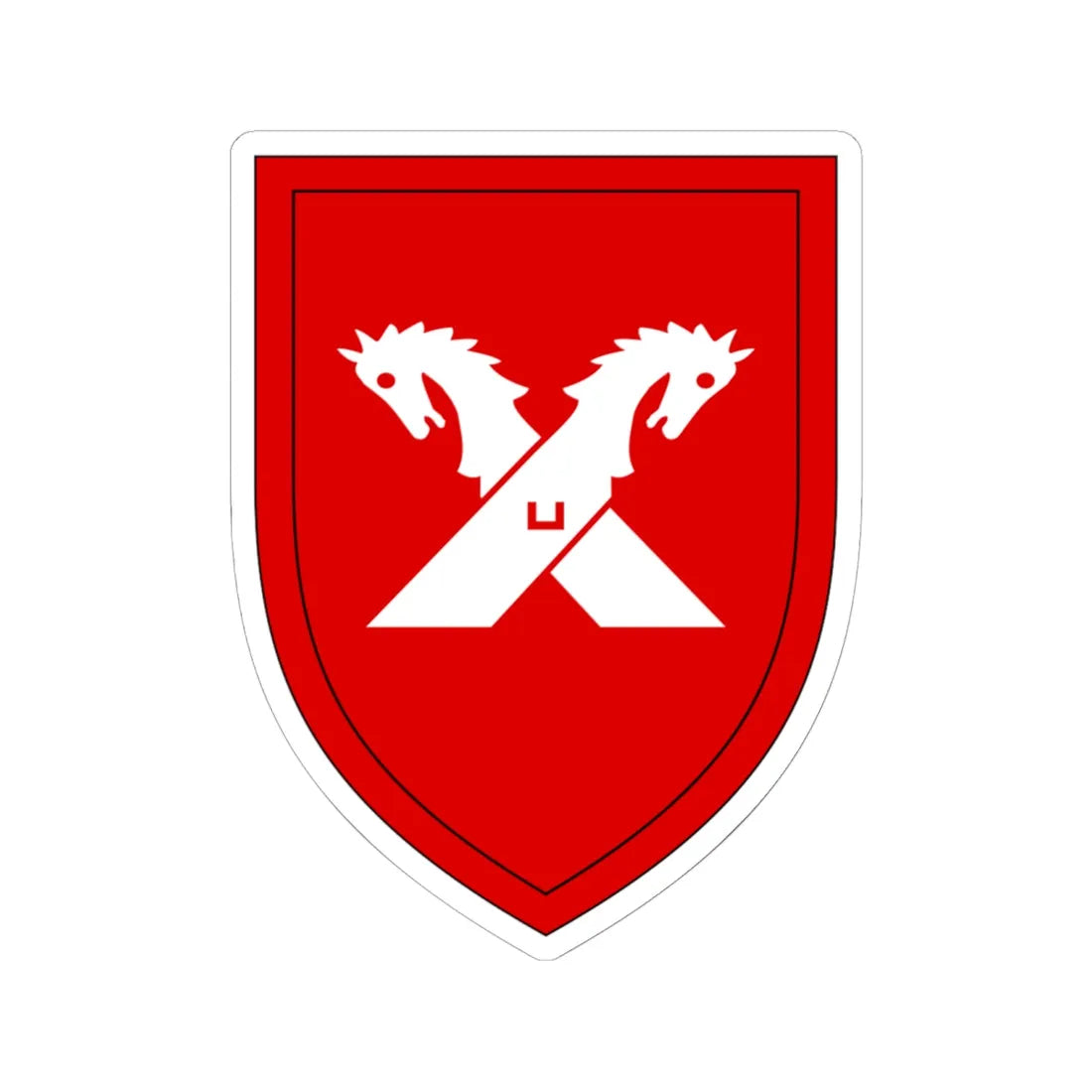 Panzerbrigade 8 Bundeswehr (Germany) (Coat of Arms) STICKER Vinyl Kiss-Cut Decal 6 Inch White - The Sticker Space