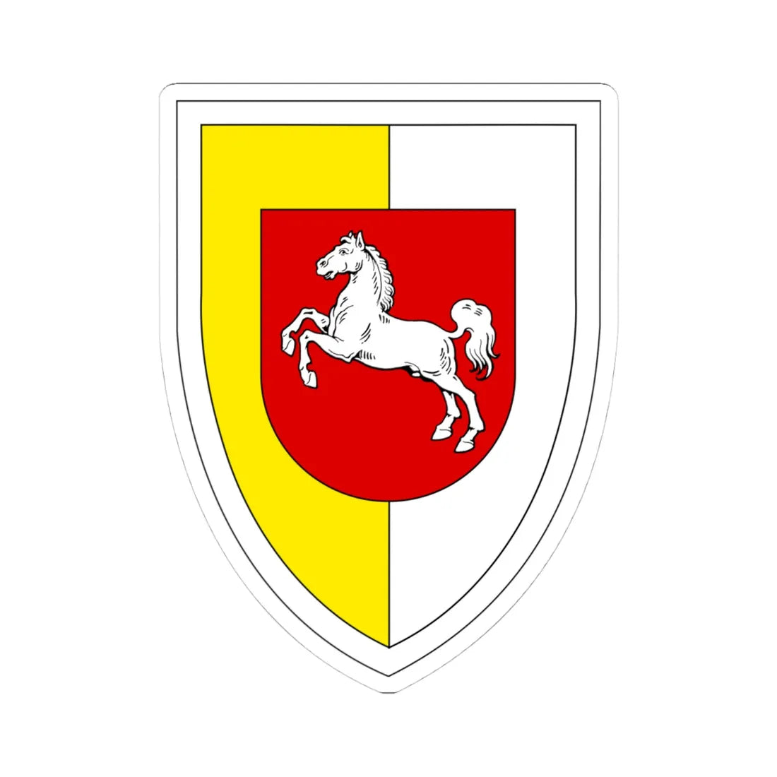 Panzergrenadierbrigade 1 Bundeswehr (Germany) (Coat of Arms) STICKER Vinyl Kiss-Cut Decal 4 Inch White - The Sticker Space