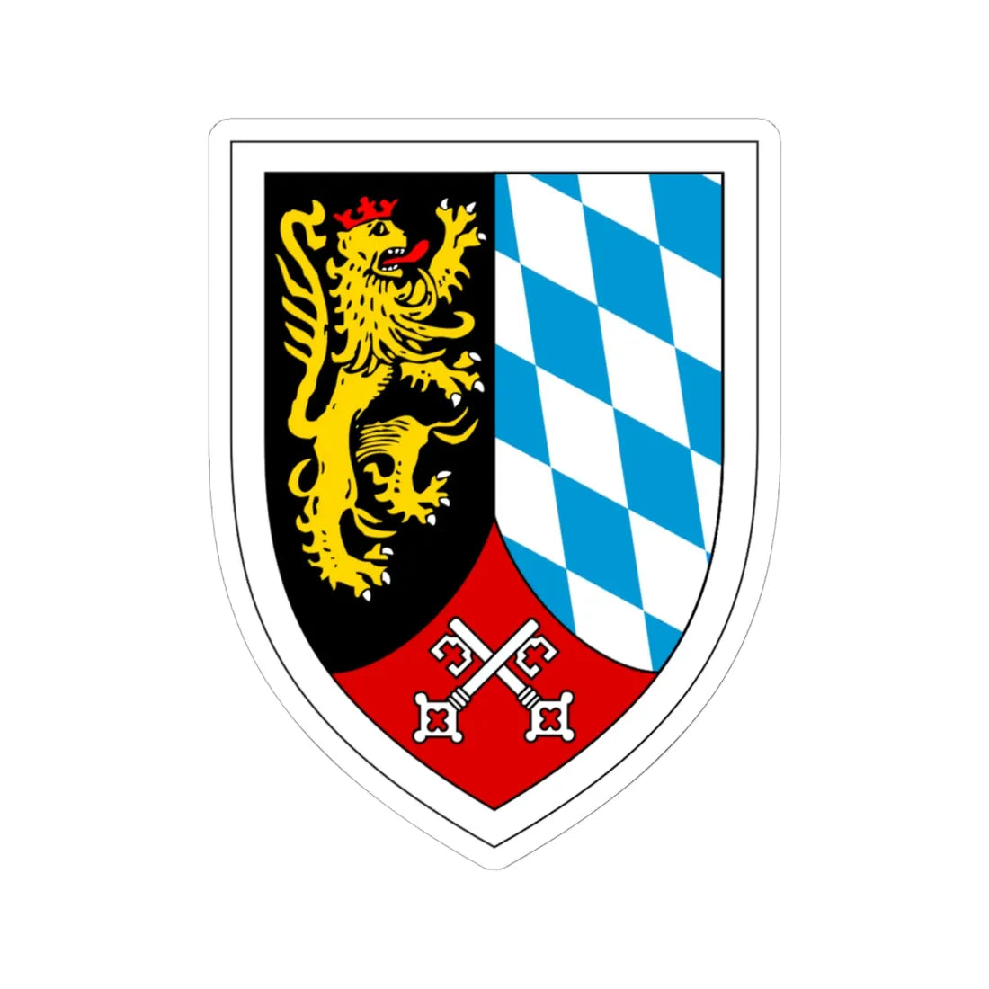 Panzergrenadierbrigade 10 Bundeswehr (Germany) (Coat of Arms) STICKER Vinyl Kiss-Cut Decal 6 Inch White - The Sticker Space