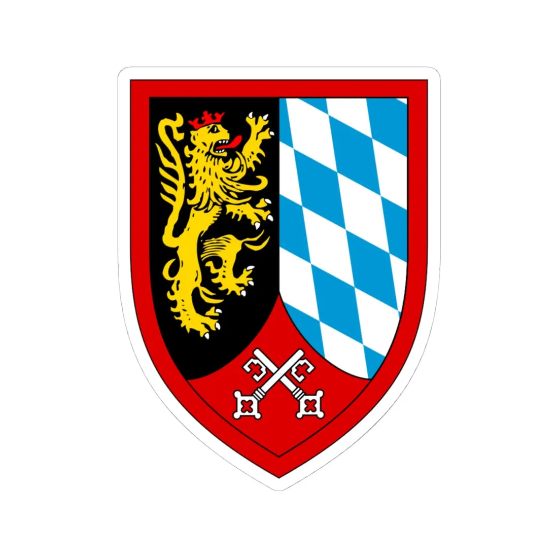 Panzergrenadierbrigade 11 Bundeswehr (Germany) (Coat of Arms) STICKER Vinyl Kiss-Cut Decal 4 Inch White - The Sticker Space