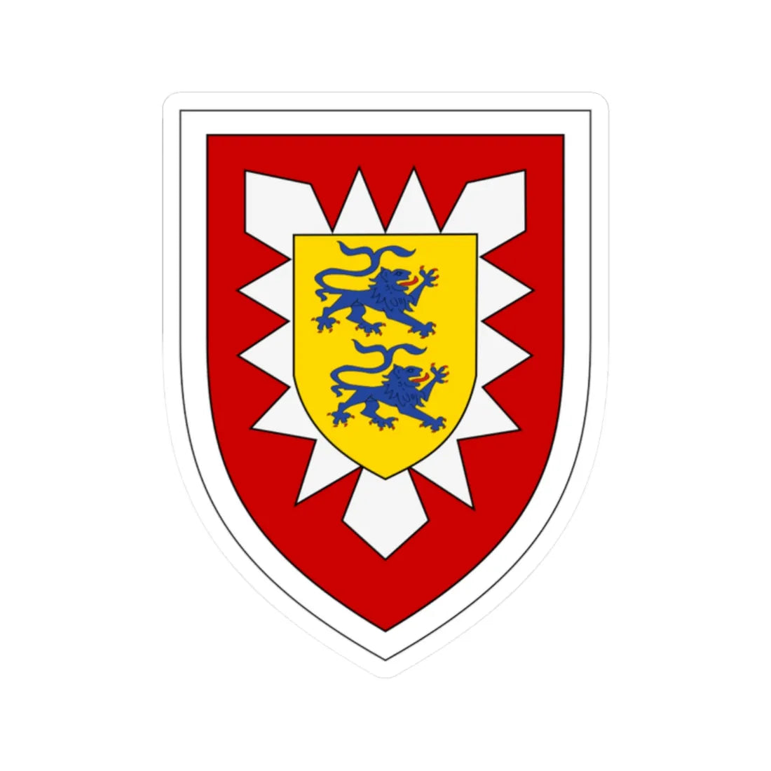 Panzergrenadierbrigade 16 Bundeswehr (Germany) (Coat of Arms) STICKER Vinyl Kiss-Cut Decal 2 Inch White - The Sticker Space