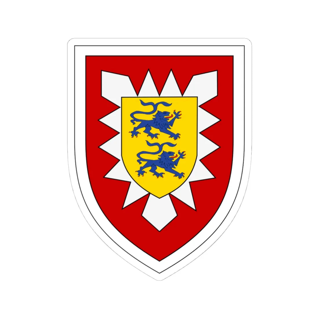 Panzergrenadierbrigade 16 Bundeswehr (Germany) (Coat of Arms) STICKER Vinyl Kiss-Cut Decal 4 Inch White - The Sticker Space