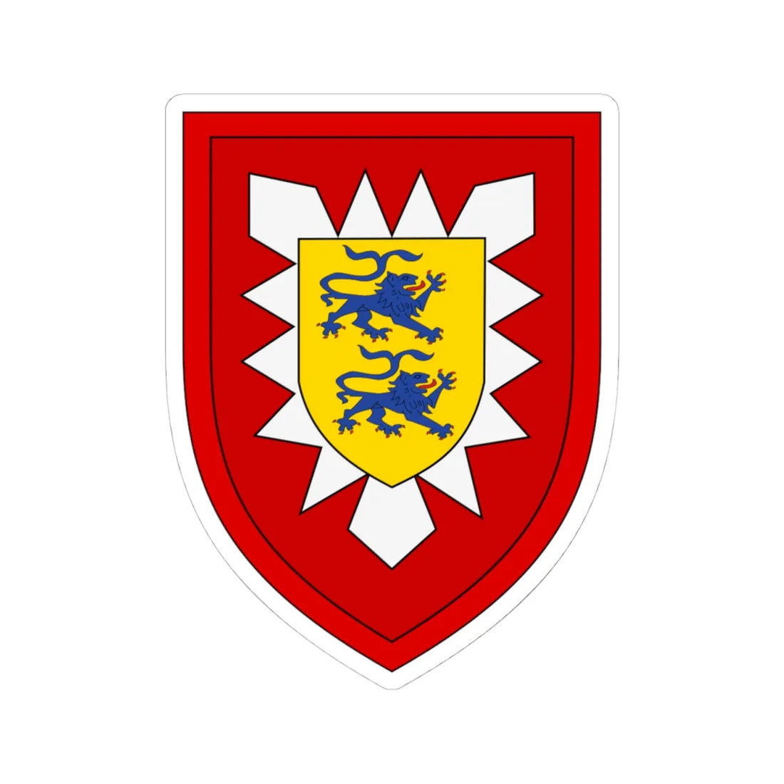 Panzergrenadierbrigade 17 Bundeswehr (Germany) (Coat of Arms) STICKER Vinyl Kiss-Cut Decal 4 Inch White - The Sticker Space
