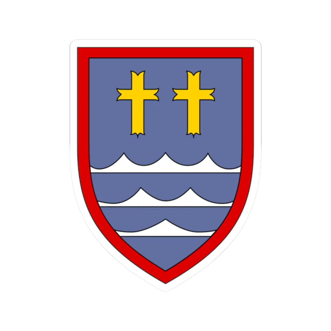 Panzergrenadierbrigade 32 Bundeswehr (Germany) (Coat of Arms) STICKER Vinyl Kiss-Cut Decal 2 Inch White - The Sticker Space