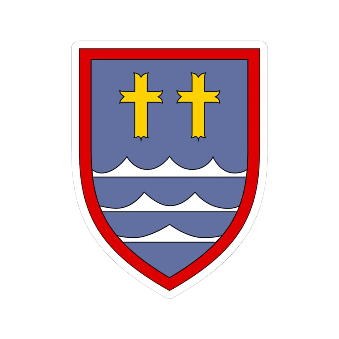 Panzergrenadierbrigade 32 Bundeswehr (Germany) (Coat of Arms) STICKER Vinyl Kiss-Cut Decal 3 Inch White - The Sticker Space