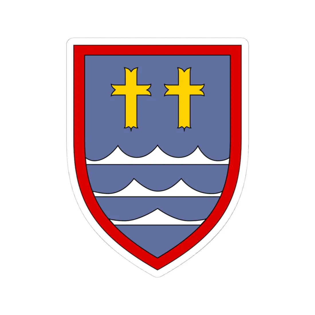 Panzergrenadierbrigade 32 Bundeswehr (Germany) (Coat of Arms) STICKER Vinyl Kiss-Cut Decal 4 Inch White - The Sticker Space