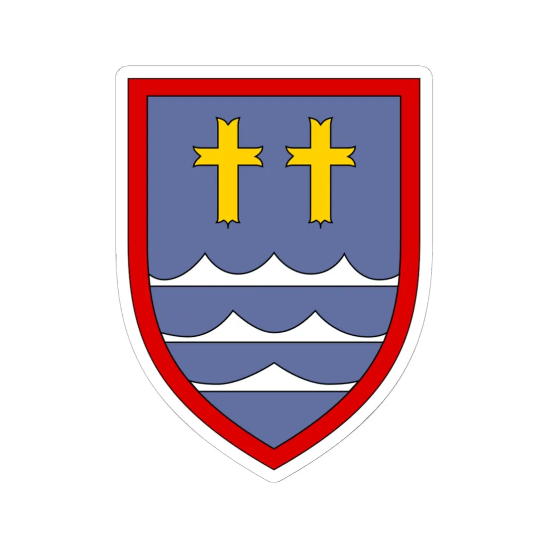 Panzergrenadierbrigade 32 Bundeswehr (Germany) (Coat of Arms) STICKER Vinyl Kiss-Cut Decal 6 Inch White - The Sticker Space