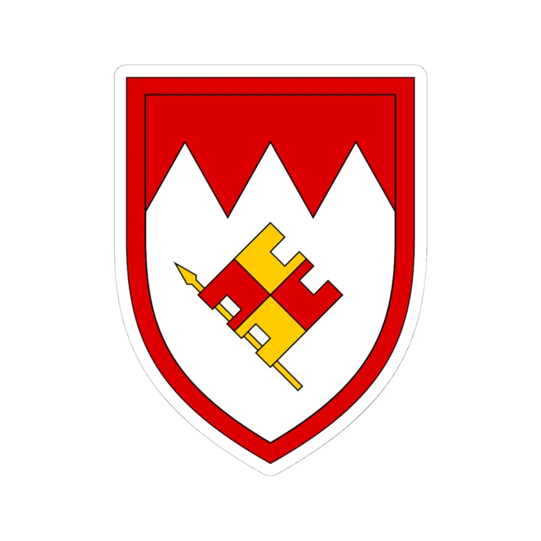 Panzergrenadierbrigade 35 Bundeswehr (Germany) (Coat of Arms) STICKER Vinyl Kiss-Cut Decal 4 Inch White - The Sticker Space