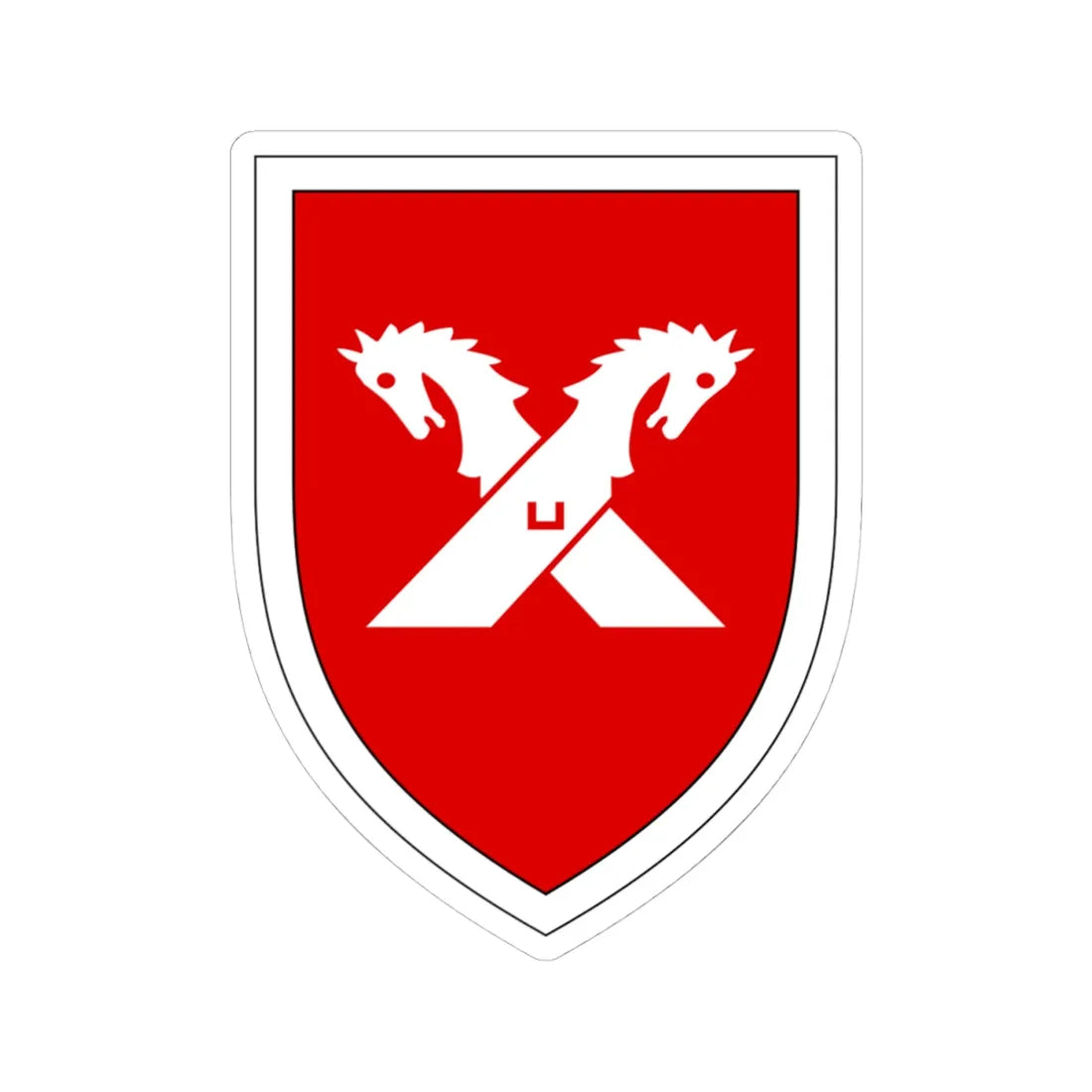 Panzergrenadierbrigade 7 Bundeswehr (Germany) (Coat of Arms) STICKER Vinyl Kiss-Cut Decal 4 Inch White - The Sticker Space