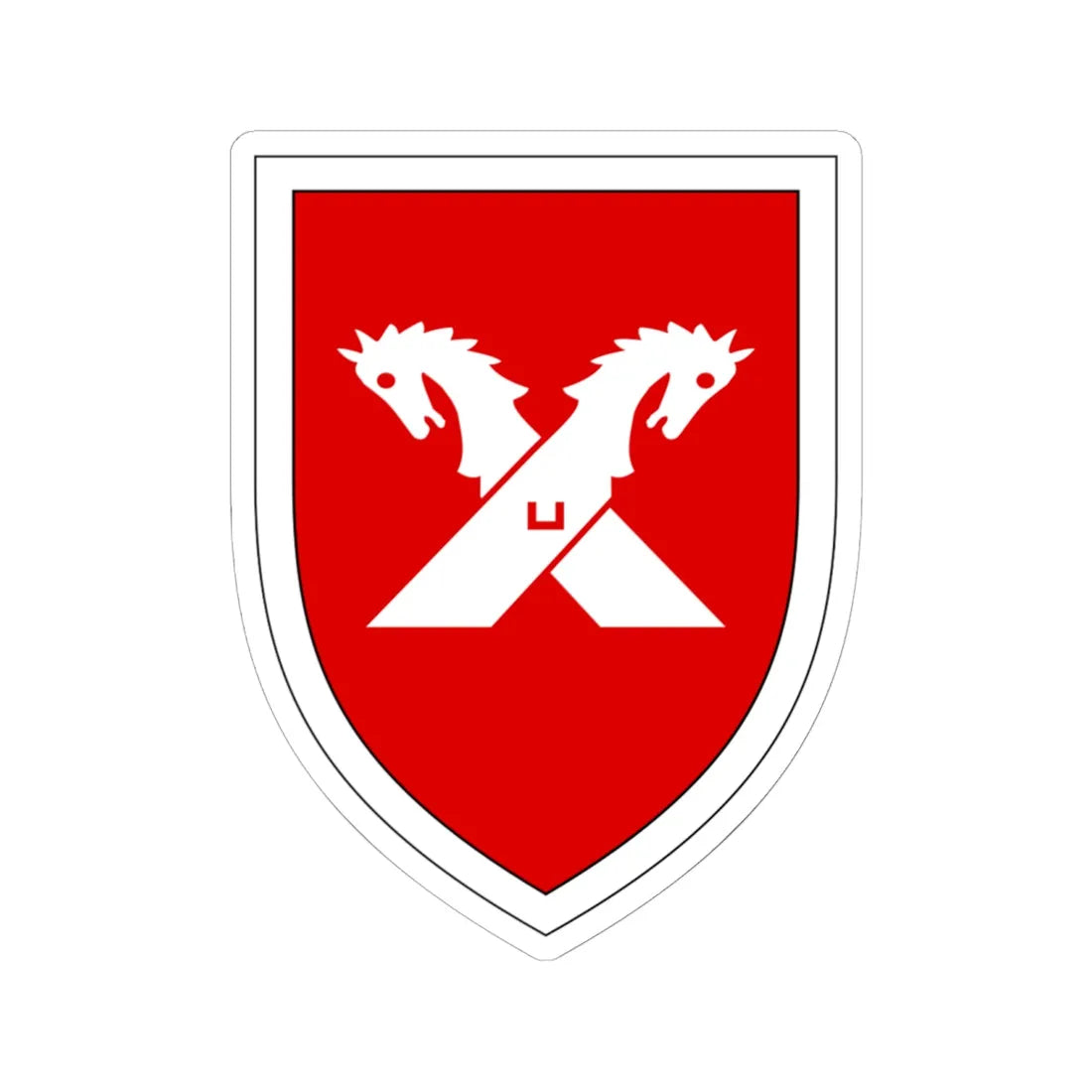 Panzergrenadierbrigade 7 Bundeswehr (Germany) (Coat of Arms) STICKER Vinyl Kiss-Cut Decal 6 Inch White - The Sticker Space