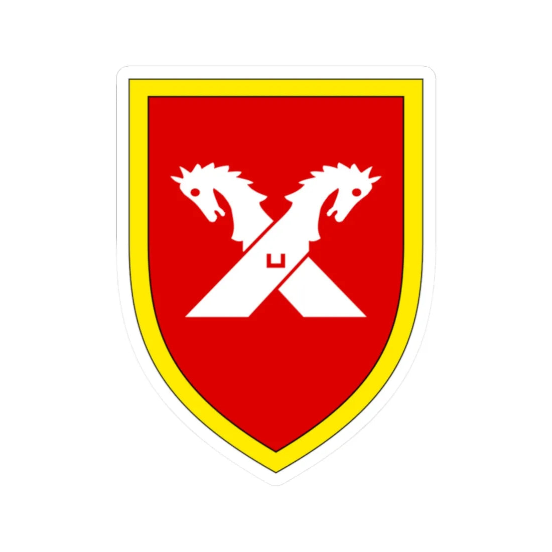 Panzerlehrbrigade 9 Bundeswehr 1958 - 1980 (Germany) (Coat of Arms) STICKER Vinyl Kiss-Cut Decal 2 Inch White - The Sticker Space