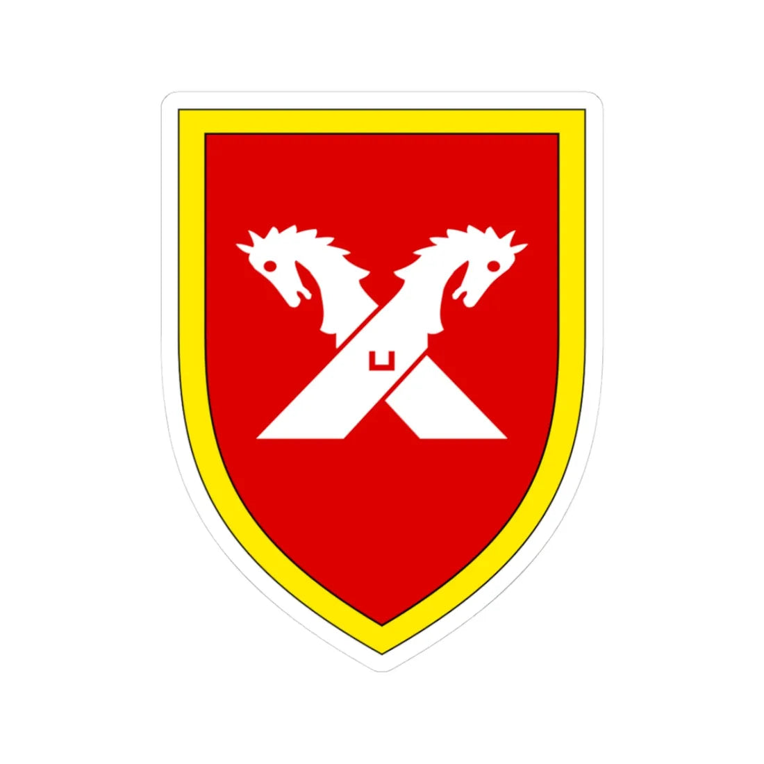 Panzerlehrbrigade 9 Bundeswehr 1958 - 1980 (Germany) (Coat of Arms) STICKER Vinyl Kiss-Cut Decal 3 Inch White - The Sticker Space