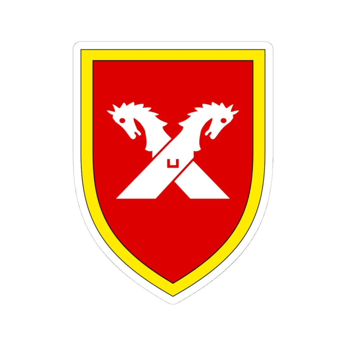 Panzerlehrbrigade 9 Bundeswehr 1958 - 1980 (Germany) (Coat of Arms) STICKER Vinyl Kiss-Cut Decal 4 Inch White - The Sticker Space