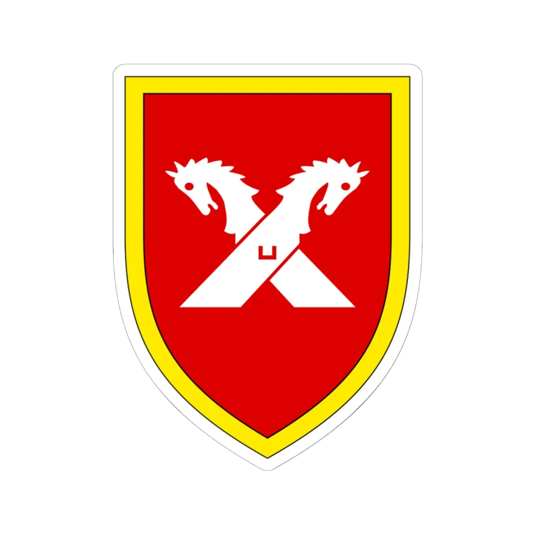 Panzerlehrbrigade 9 Bundeswehr 1958 - 1980 (Germany) (Coat of Arms) STICKER Vinyl Kiss-Cut Decal 6 Inch White - The Sticker Space