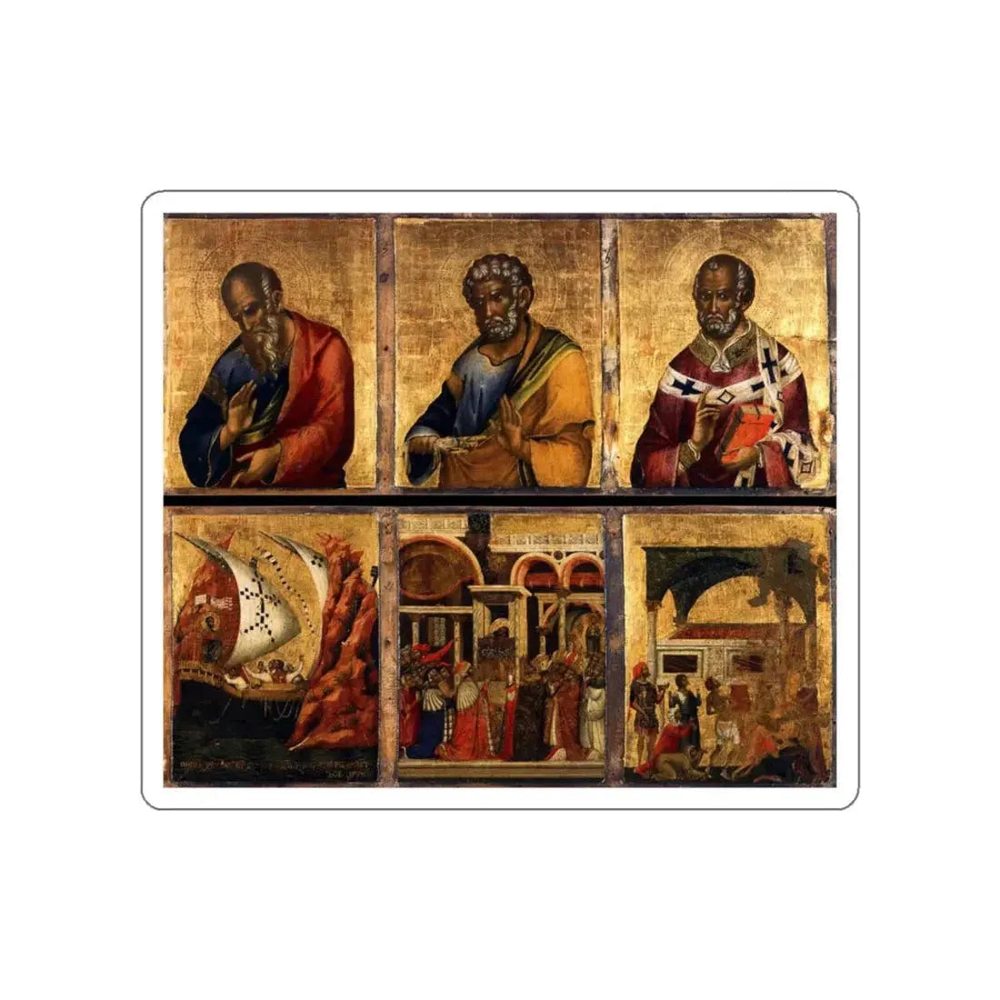 PAOLO VENEZIANO -  Altarpiece (detail)2 (Artwork) STICKER Vinyl Die-Cut Decal - The Sticker Space