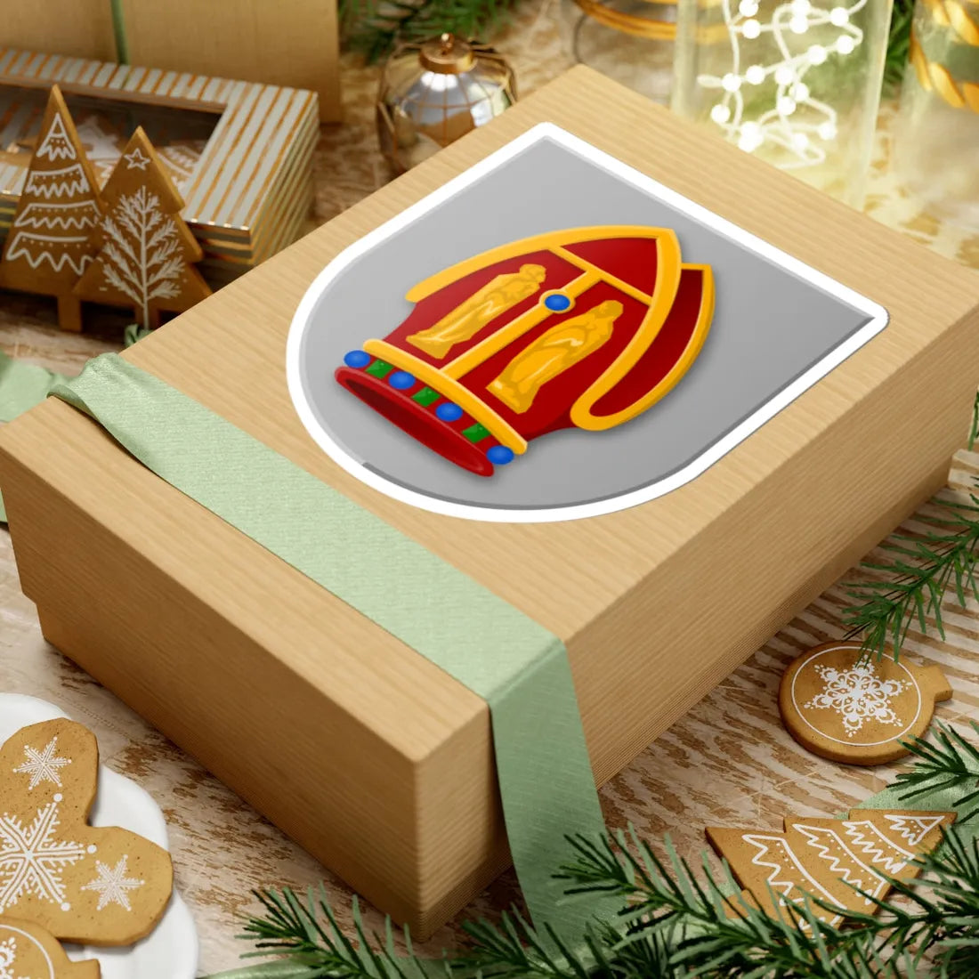 Papenkop wapen (Netherlands) (Coat of Arms) STICKER Vinyl Kiss-Cut Decal - The Sticker Space