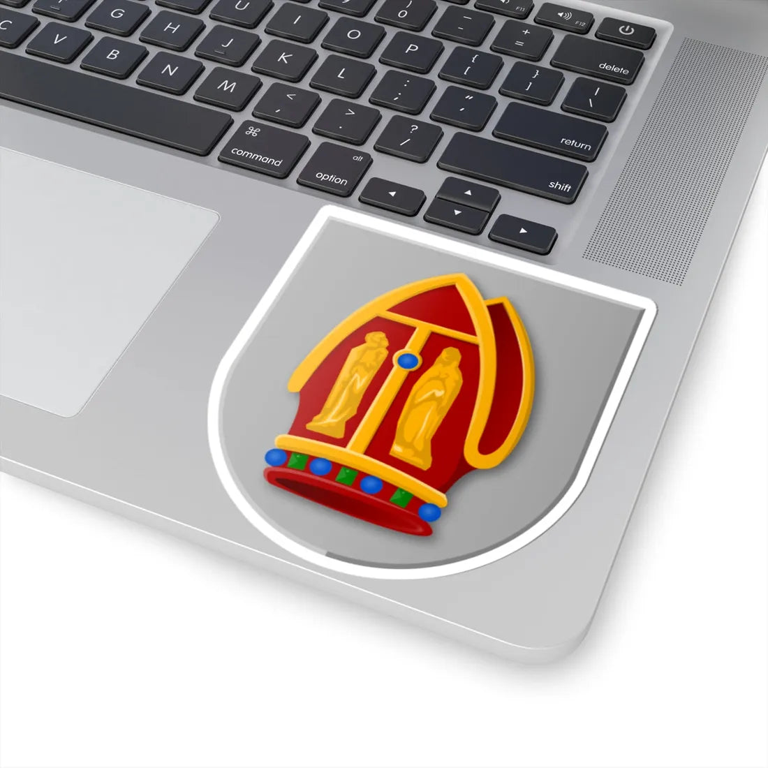 Papenkop wapen (Netherlands) (Coat of Arms) STICKER Vinyl Kiss-Cut Decal - The Sticker Space