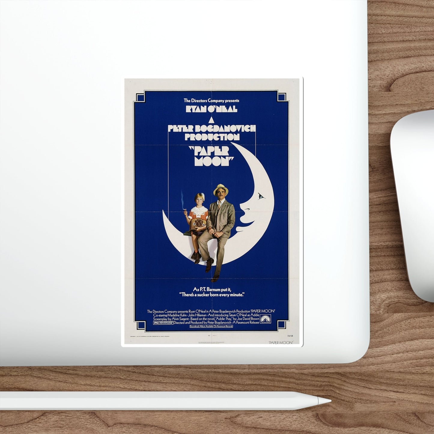 Paper Moon 1973 Movie Poster STICKER Vinyl Die-Cut Decal-The Sticker Space