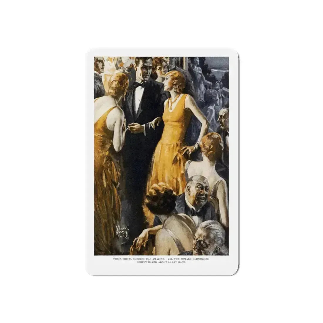 Paper Profits (1), Ladies' Home Journal, February 1930 (Magazine Illustration) Refrigerator Magnet 5 Inch Die-Cut - The Sticker Space