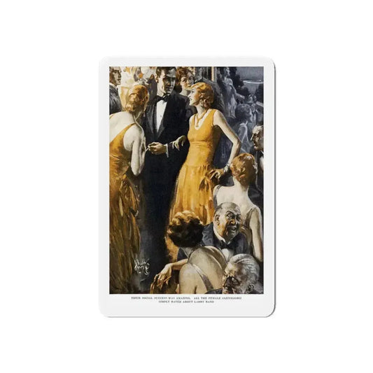 Paper Profits (1), Ladies' Home Journal, February 1930 (Magazine Illustration) Refrigerator Magnet 6 Inch Die-Cut - The Sticker Space