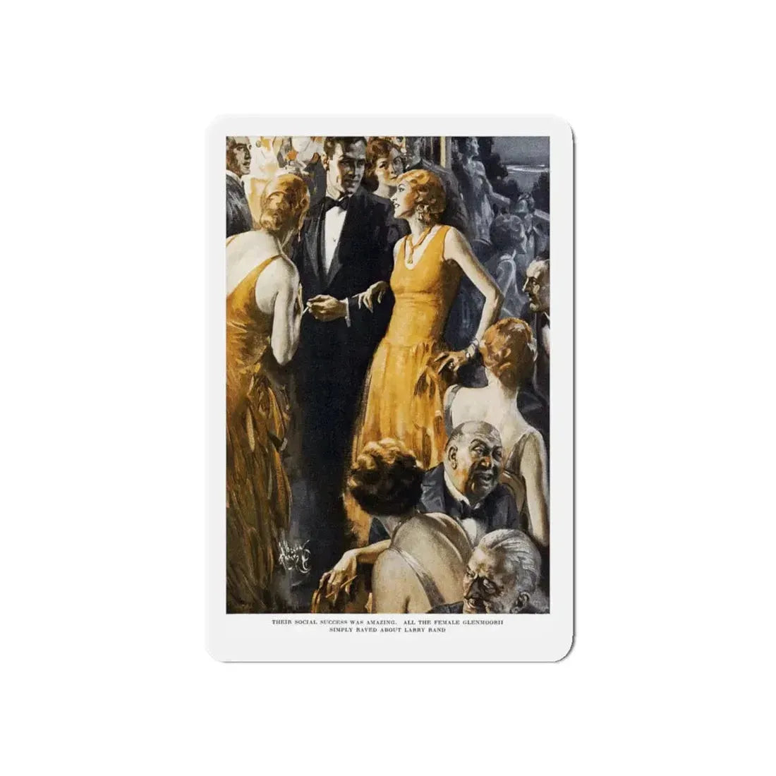 Paper Profits (1), Ladies' Home Journal, February 1930 (Magazine Illustration) Refrigerator Magnet - The Sticker Space