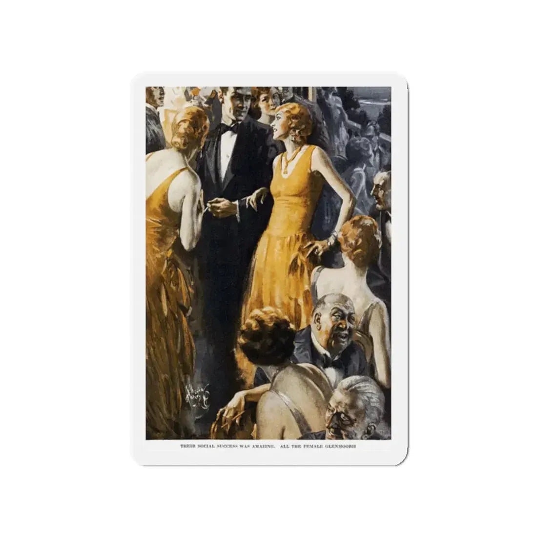 Paper Profits (1), Ladies' Home Journal, February 1930 (Magazine Illustration) Refrigerator Magnet - The Sticker Space