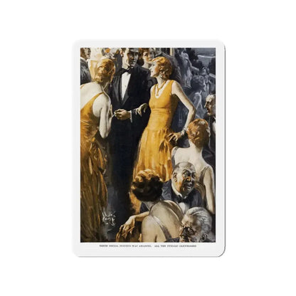 Paper Profits (1), Ladies' Home Journal, February 1930 (Magazine Illustration) Refrigerator Magnet - The Sticker Space