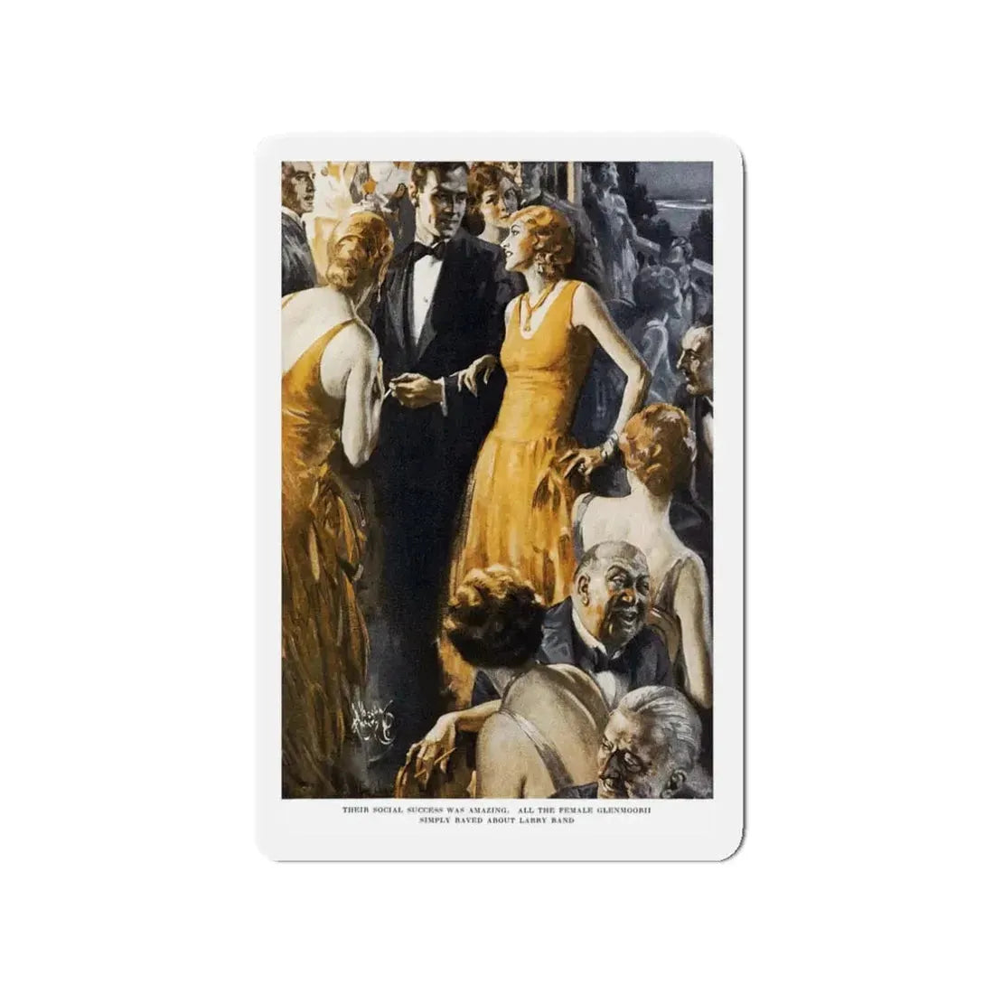 Paper Profits (1), Ladies' Home Journal, February 1930 (Magazine Illustration) Refrigerator Magnet - The Sticker Space