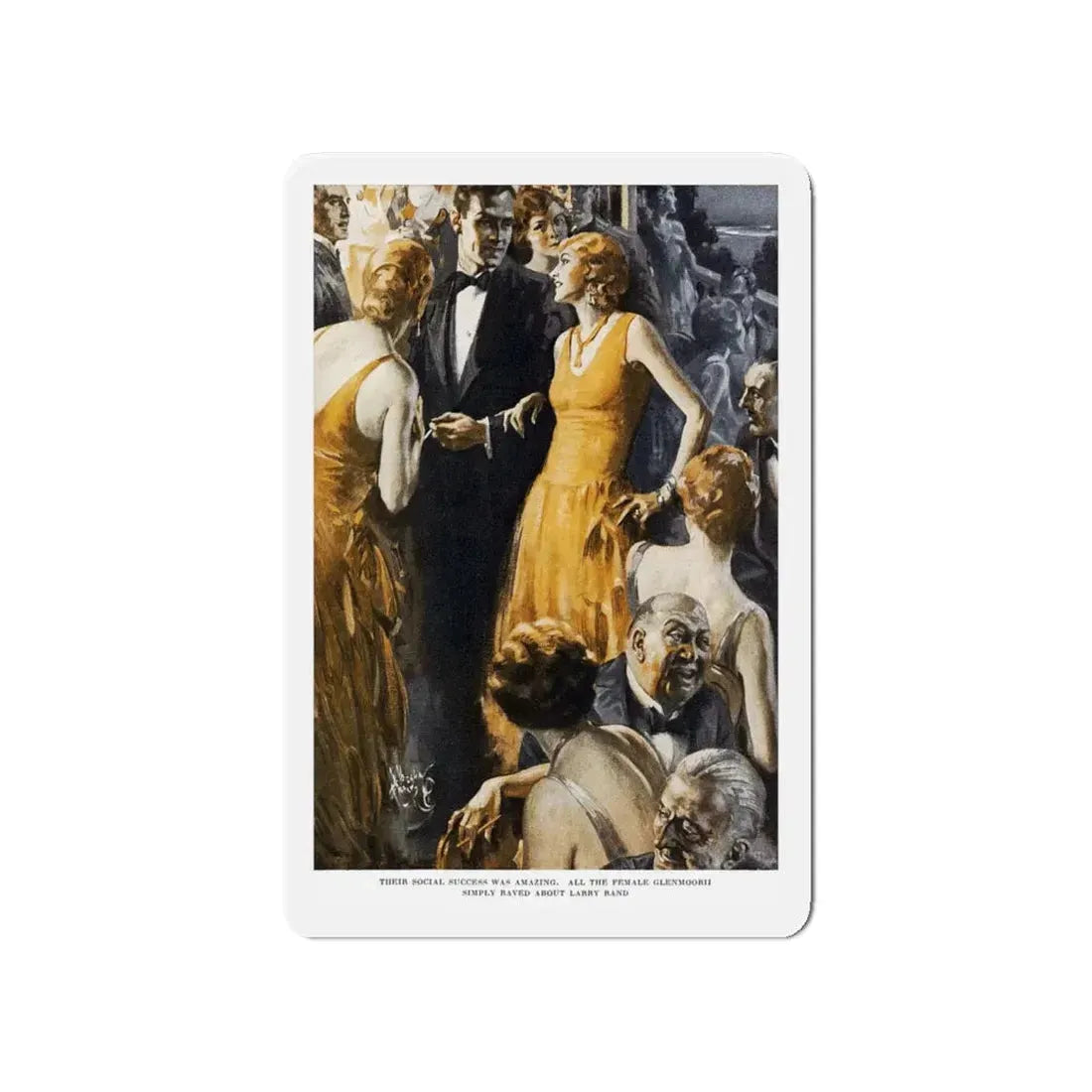 Paper Profits (1), Ladies' Home Journal, February 1930 (Magazine Illustration) Refrigerator Magnet - The Sticker Space