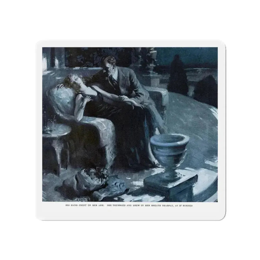 Paper Profits (2), Ladies' Home Journal, February 1930 (Magazine Illustration) Refrigerator Magnet 3 Inch Die-Cut - The Sticker Space