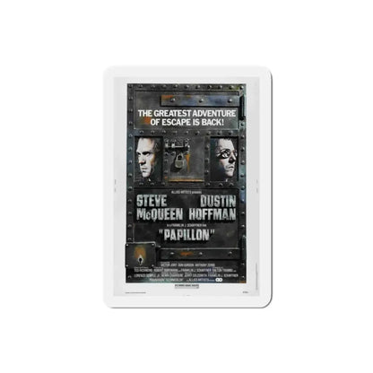 Papillon 1973 Movie Poster Refrigerator Magnet 2 Inch - The Sticker Space