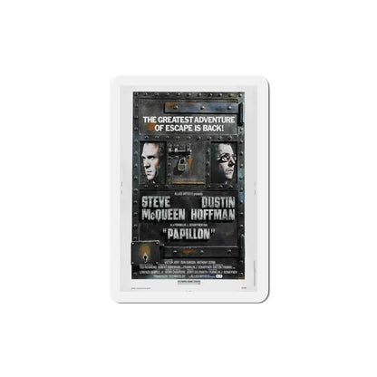 Papillon 1973 Movie Poster Refrigerator Magnet 4 Inch - The Sticker Space