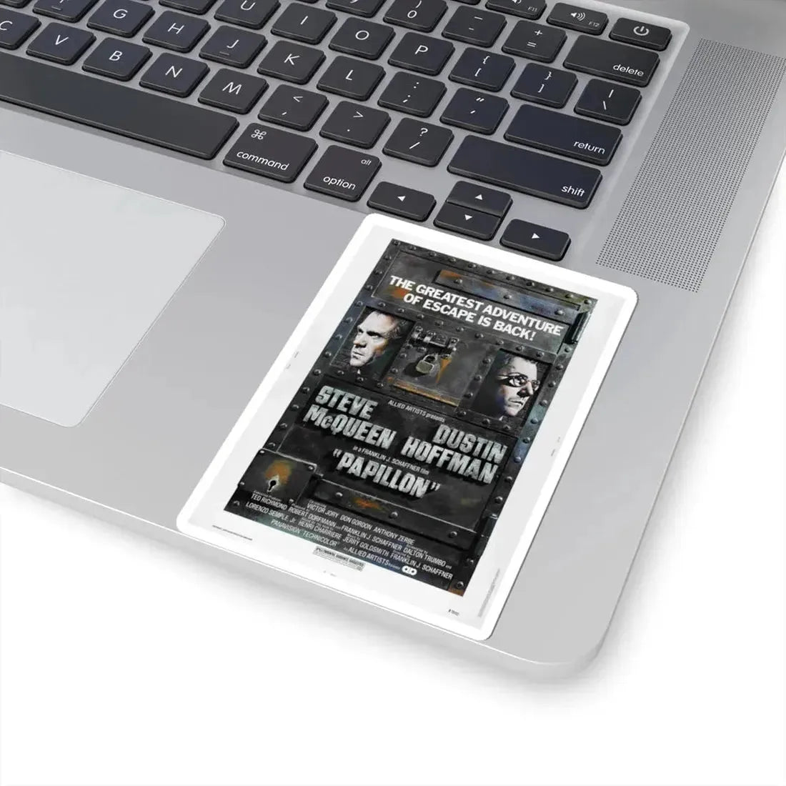 Papillon 1973 Movie Poster - STICKER Vinyl Kiss-Cut Decal - The Sticker Space