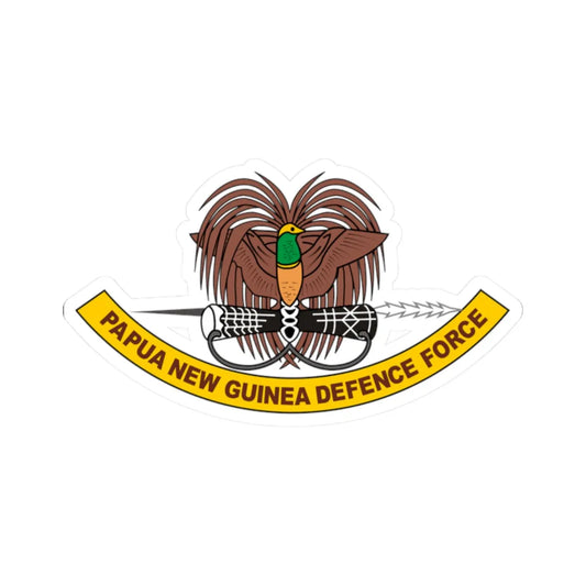 Papua New Guinea Defence Force emblem (Guinea) (Coat of Arms) STICKER Vinyl Kiss-Cut Decal 2 Inch White - The Sticker Space