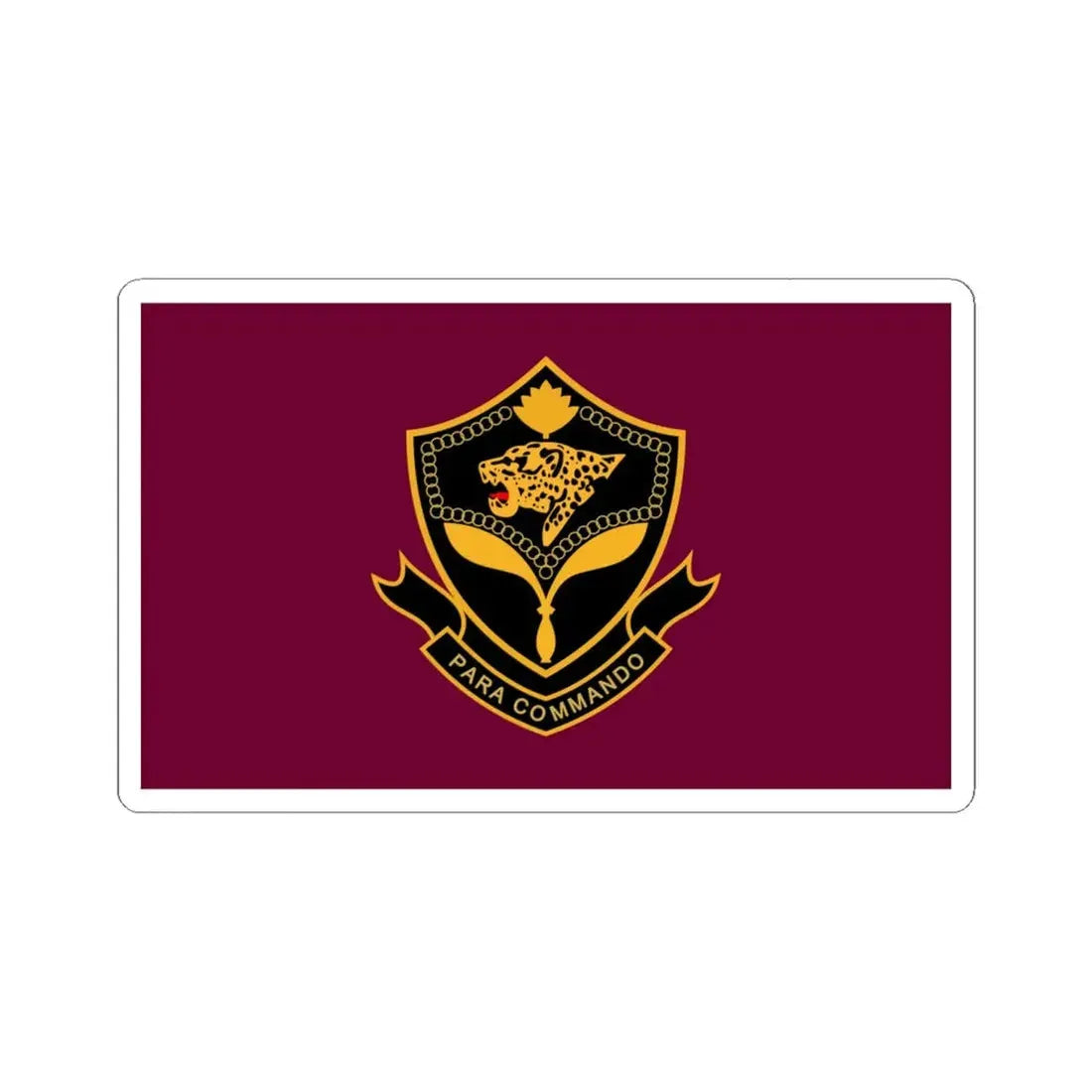 Para Commando Flag (Bangladesh) STICKER Vinyl Kiss-Cut Decal 6 Inch White - The Sticker Space
