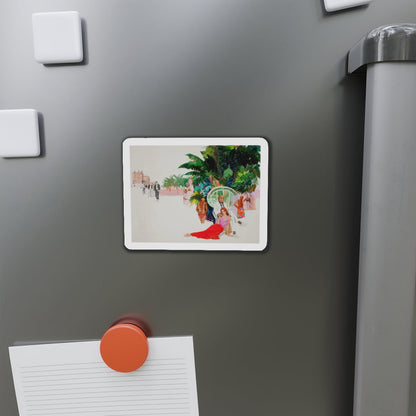 Paradise (Magazine Illustration) Refrigerator Magnet-The Sticker Space