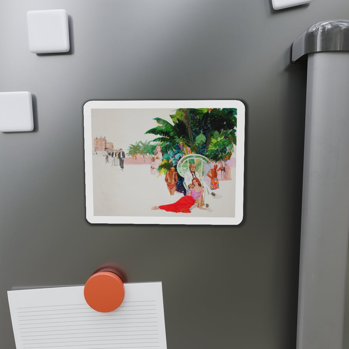 Paradise (Magazine Illustration) Refrigerator Magnet-The Sticker Space