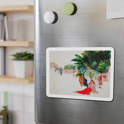 Paradise (Magazine Illustration) Refrigerator Magnet-The Sticker Space